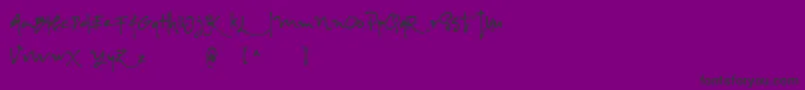 AlbanianRegular Font – Black Fonts on Purple Background