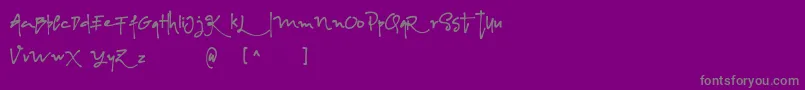 AlbanianRegular Font – Gray Fonts on Purple Background