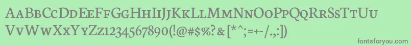 NeutonScRegular Font – Gray Fonts on Green Background