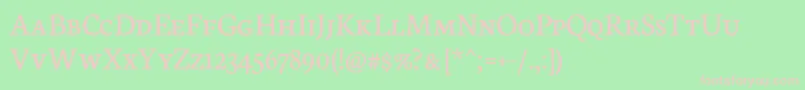 NeutonScRegular Font – Pink Fonts on Green Background