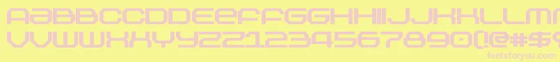 OutlandBold Font – Pink Fonts on Yellow Background