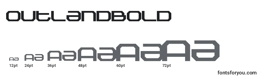 OutlandBold Font Sizes