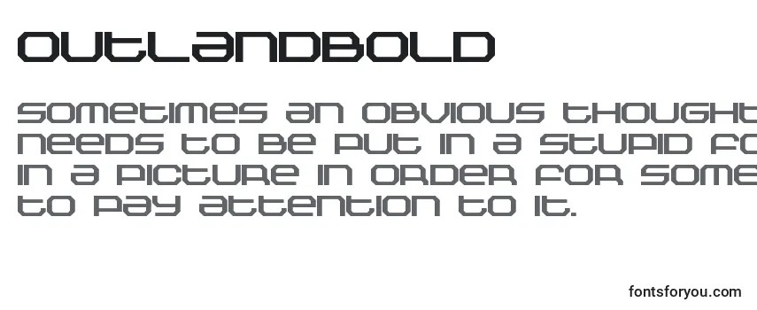 Przegląd czcionki OutlandBold