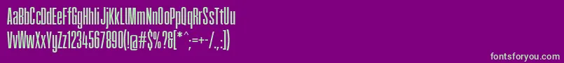 fuente Fatcow – Fuentes Verdes Sobre Fondo Morado