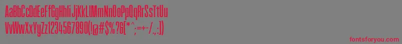 Fatcow Font – Red Fonts on Gray Background
