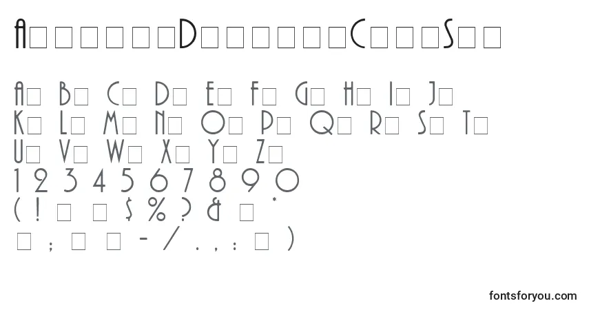 Schriftart AprilleDisplayCapsSsi – Alphabet, Zahlen, spezielle Symbole