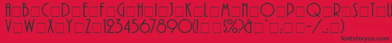 AprilleDisplayCapsSsi Font – Black Fonts on Red Background