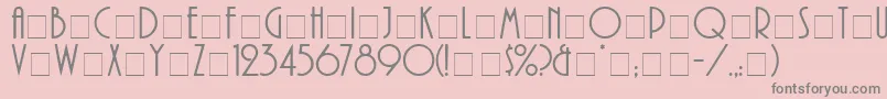 AprilleDisplayCapsSsi Font – Gray Fonts on Pink Background