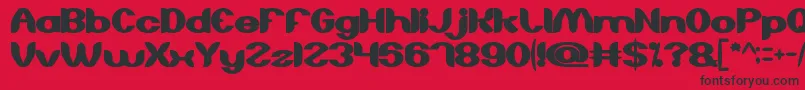 AboutYouBold Font – Black Fonts on Red Background