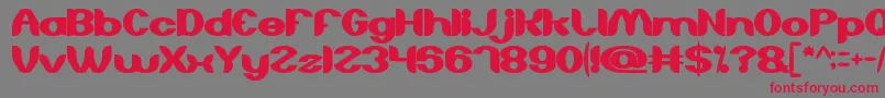 AboutYouBold Font – Red Fonts on Gray Background