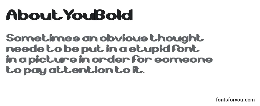 Review of the AboutYouBold Font