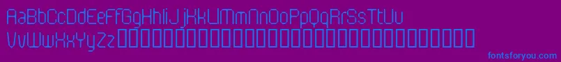 FlotsamMotorway Font – Blue Fonts on Purple Background