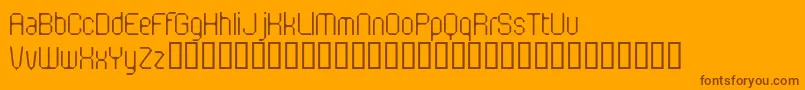 FlotsamMotorway Font – Brown Fonts on Orange Background