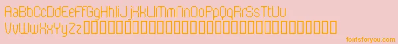 FlotsamMotorway Font – Orange Fonts on Pink Background