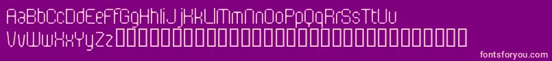 FlotsamMotorway Font – Pink Fonts on Purple Background