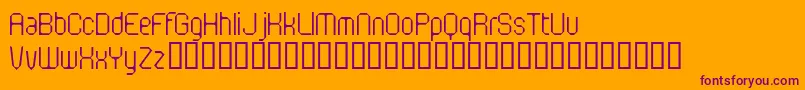 FlotsamMotorway Font – Purple Fonts on Orange Background