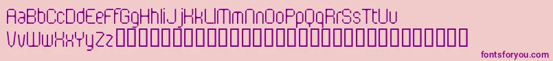 FlotsamMotorway Font – Purple Fonts on Pink Background