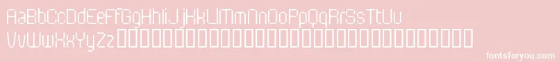 FlotsamMotorway Font – White Fonts on Pink Background