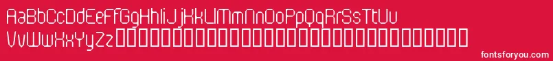 FlotsamMotorway Font – White Fonts on Red Background