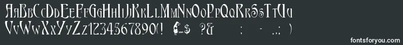 Escoffee Font – White Fonts on Black Background