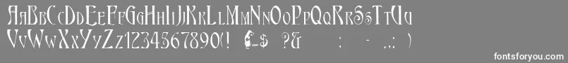 Escoffee Font – White Fonts on Gray Background