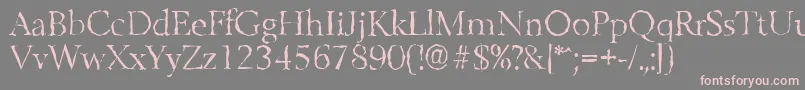 BelfastrandomLightRegular Font – Pink Fonts on Gray Background