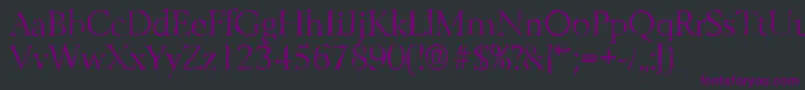 BelfastrandomLightRegular Font – Purple Fonts on Black Background