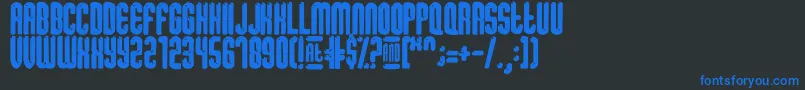 SugarDissolve Font – Blue Fonts on Black Background