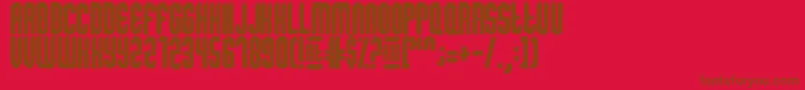 SugarDissolve Font – Brown Fonts on Red Background