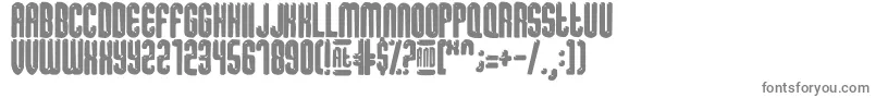 SugarDissolve-fontti – harmaat kirjasimet valkoisella taustalla