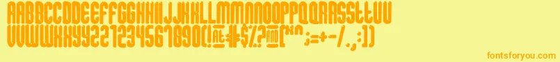 SugarDissolve Font – Orange Fonts on Yellow Background