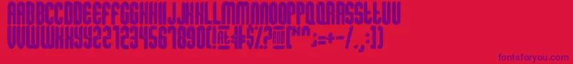 SugarDissolve Font – Purple Fonts on Red Background