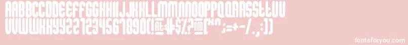 SugarDissolve Font – White Fonts on Pink Background