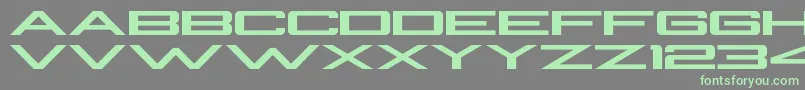 BeAPro-Schriftart – Grüne Schriften auf grauem Hintergrund