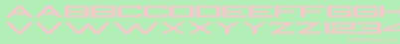 BeAPro Font – Pink Fonts on Green Background
