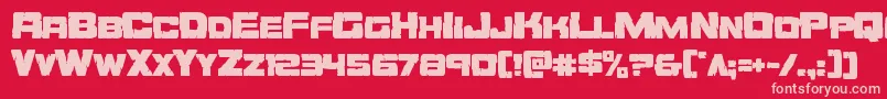 Шрифт Orecrusher – розовые шрифты на красном фоне