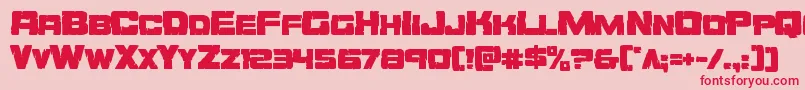 Orecrusher Font – Red Fonts on Pink Background