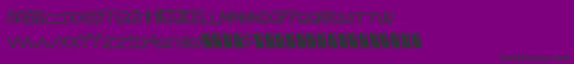 Tigertails Font – Black Fonts on Purple Background