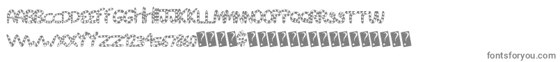 Шрифт Tigertails – серые шрифты на белом фоне