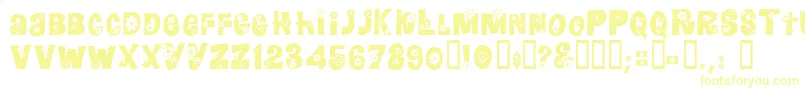 Шрифт Floralies – жёлтые шрифты