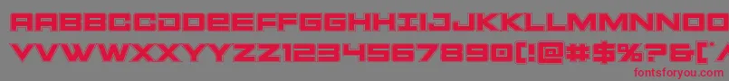 Montrocacad Font – Red Fonts on Gray Background