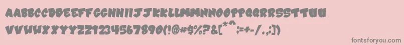 Więcej informacji o czcionce VtcKarnivalFat Czcionka VtcKarnivalFat – szare czcionki na różowym tle