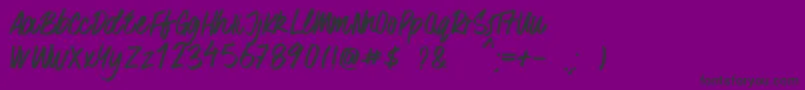 Czcionka SurferBay – czarne czcionki na fioletowym tle