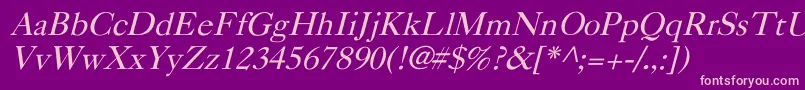 En savoir plus sur la police CaslonItalic Police CaslonItalic – polices roses sur fond violet