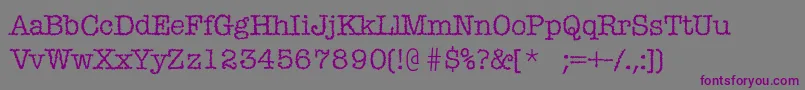 Шрифт Misticac – фиолетовые шрифты на сером фоне