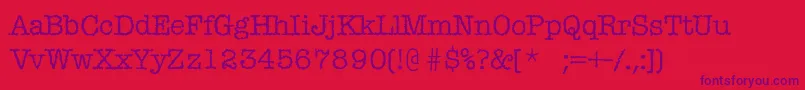 Misticac Font – Purple Fonts on Red Background
