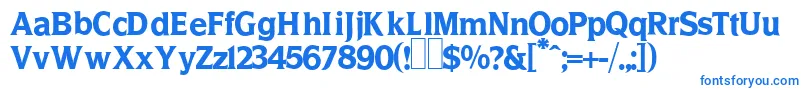 Więcej informacji o czcionce BankdesignRegular Czcionka BankdesignRegular – niebieskie czcionki