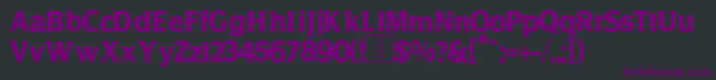 BankdesignRegular Font – Purple Fonts on Black Background
