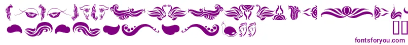 AbsinthFlourishesI Font – Purple Fonts on White Background