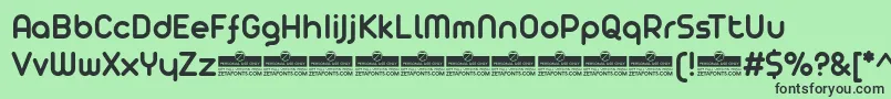 AristaProSemiboldTrial Font – Black Fonts on Green Background